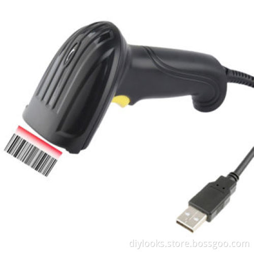 USB Laser Handheld Barcode Scanner (XYL-810), Black
